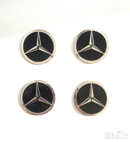 стикери метални за капачки за джанти или тасове за Mercedes , снимка 1
