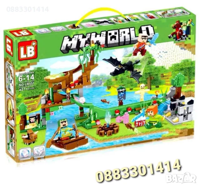 Конструктор Minecraft със светещи елементи , снимка 1