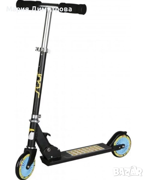 Тротинетка Stuf Scoop Emoticons - Черна, снимка 1