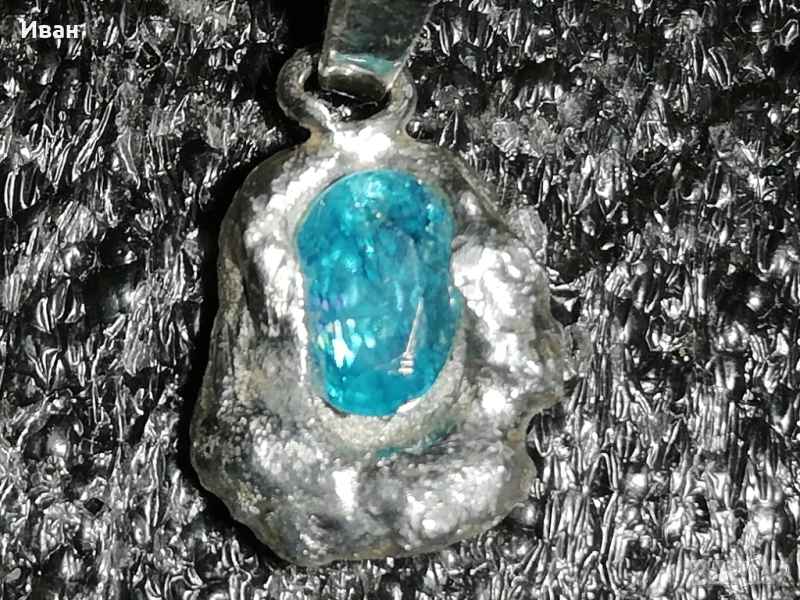 Сребърна висулка с Циркон , снимка 1