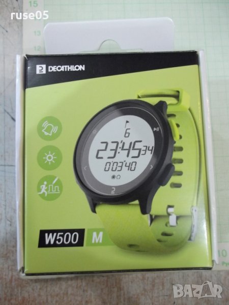 Часовник с хронометър за бягане "W500M" жълт нов, снимка 1