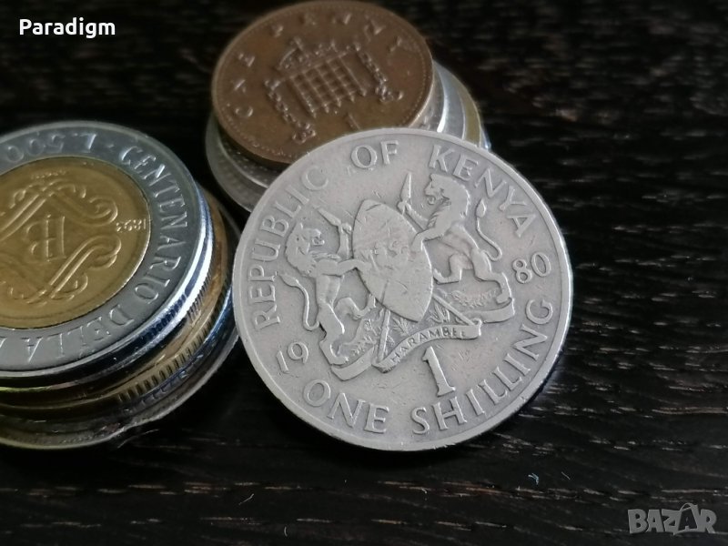 Монета - Кения - 1 шилинг | 1980г., снимка 1