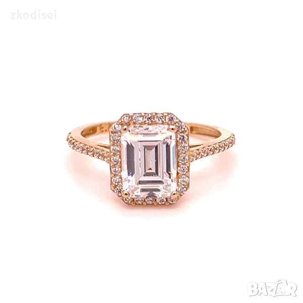 Златен дамски пръстен 2,84гр. размер:53 14кр. проба:585 модел:34471-2, снимка 1