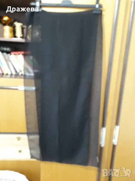 Дамски черен шал, снимка 1