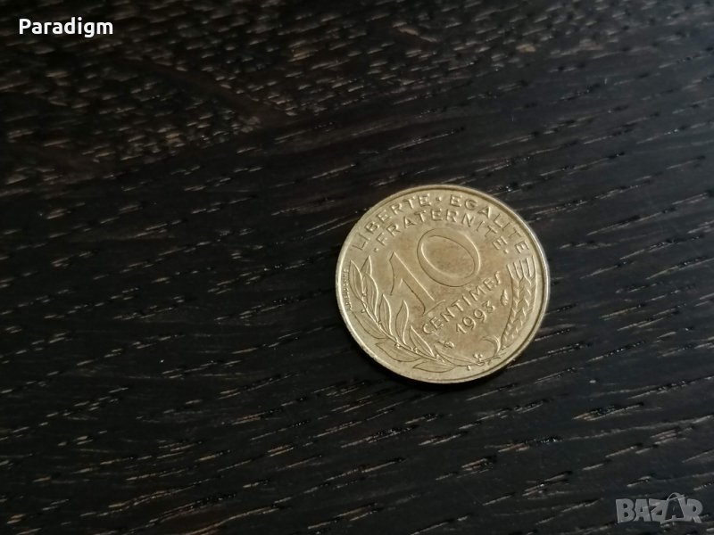 Монета - Франция - 10 сентима | 1993г., снимка 1