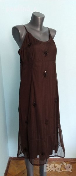 Прекрасна дизайнерска рокля с бюстие и декорации "Fransa"® / голям размер , снимка 1