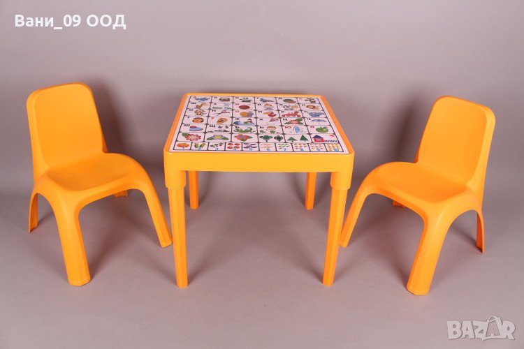 Детска маса с 2 столчета, снимка 1