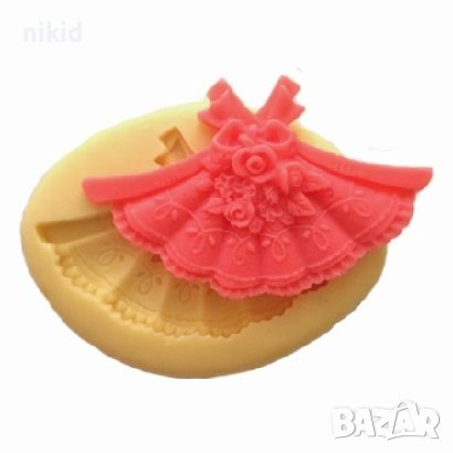 Голямо отворено ветрило силиконов молд форма фондан гипс декор, снимка 1