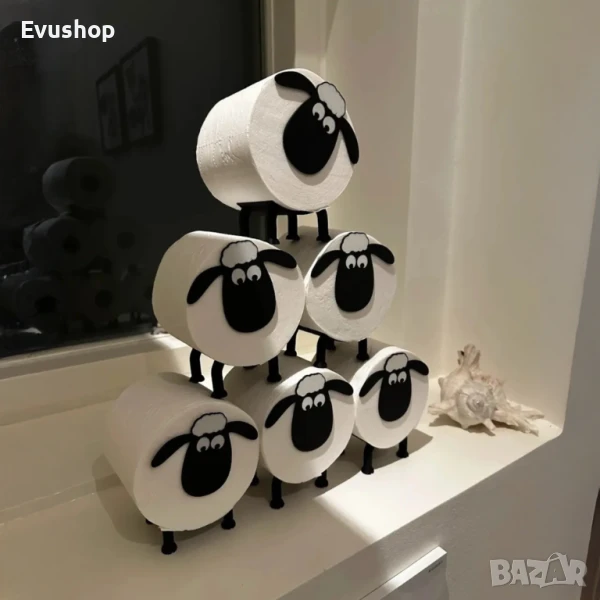 3D Държач за Тоалетна Хартия – Черна Овца (1 бр), снимка 1