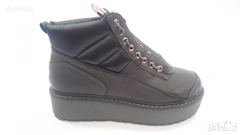 Дамски боти Lucky shoes 3283 сиви, снимка 1