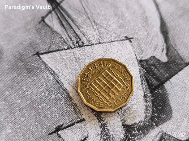 Монета - Великобритания - 3 пенса | 1964г., снимка 1