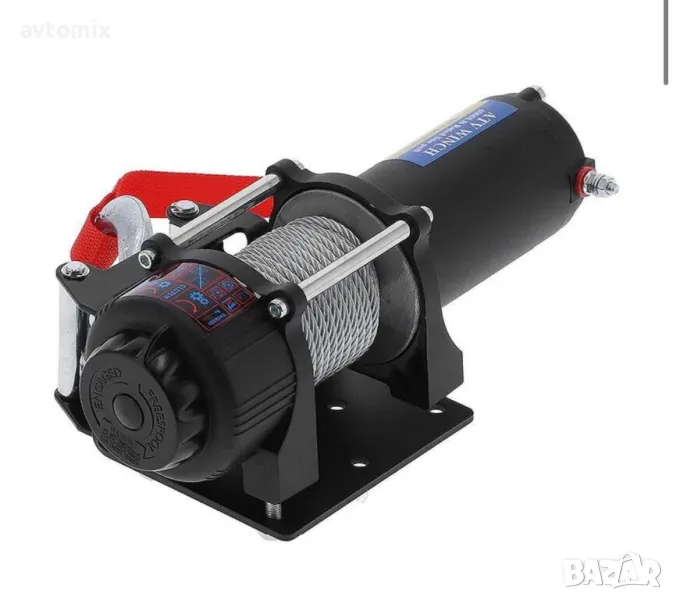 Eлектрическа лебедка с дистанционно 5500LBS, 12V, до 2.5 тона, снимка 1