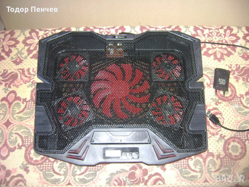 Охлаждаща подложка за лаптоп с 5 вентилатора, снимка 1