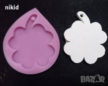 Много голяма детелина силиконов молд форма калъп фондан гипс шоколад гипс, снимка 1