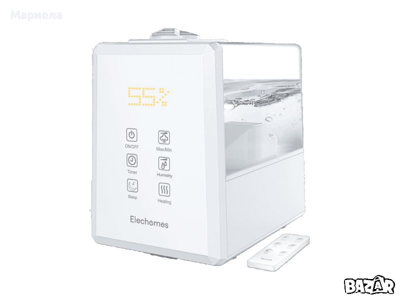 Ултразвуков овлажнител Elechomes 6L, топла и студена мъгла за голяма стая , снимка 1