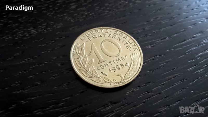 Монета - Франция - 10 сентима | 1998г., снимка 1