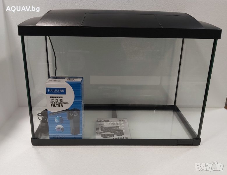 Аквариум 60 литра - оборудван, снимка 1