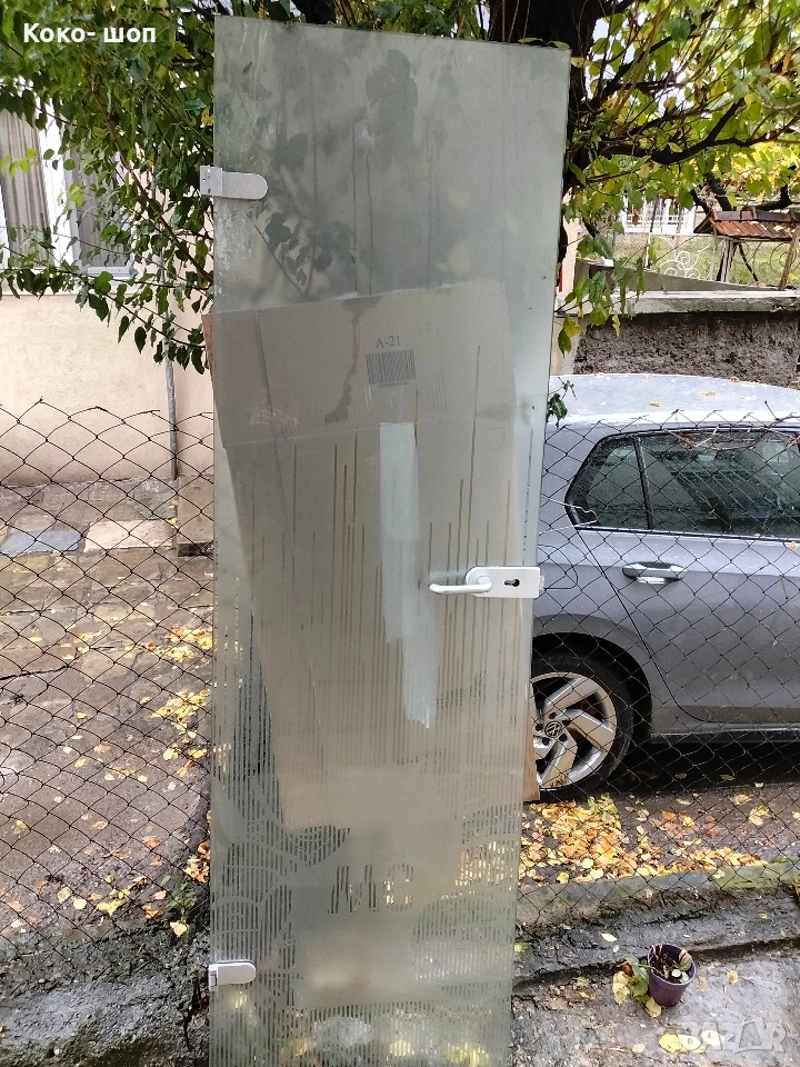 Стъклена врата за баня -тоалетна идр., снимка 1