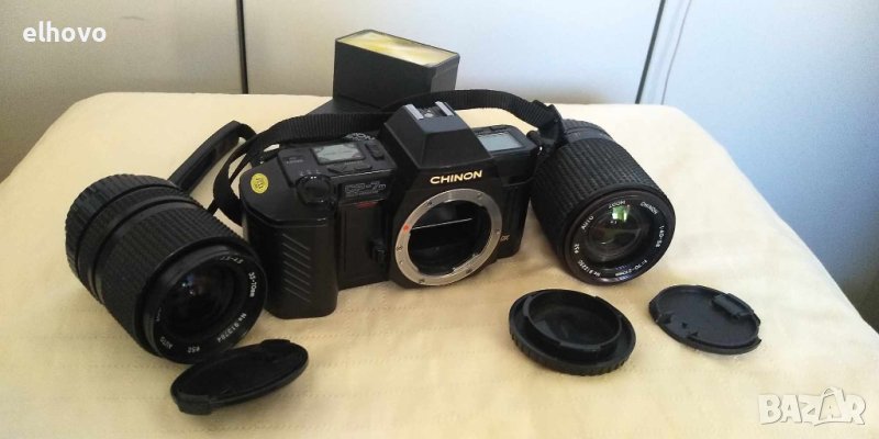 Комплект Фотоапарат CHINON CP-7M+обективи, снимка 1