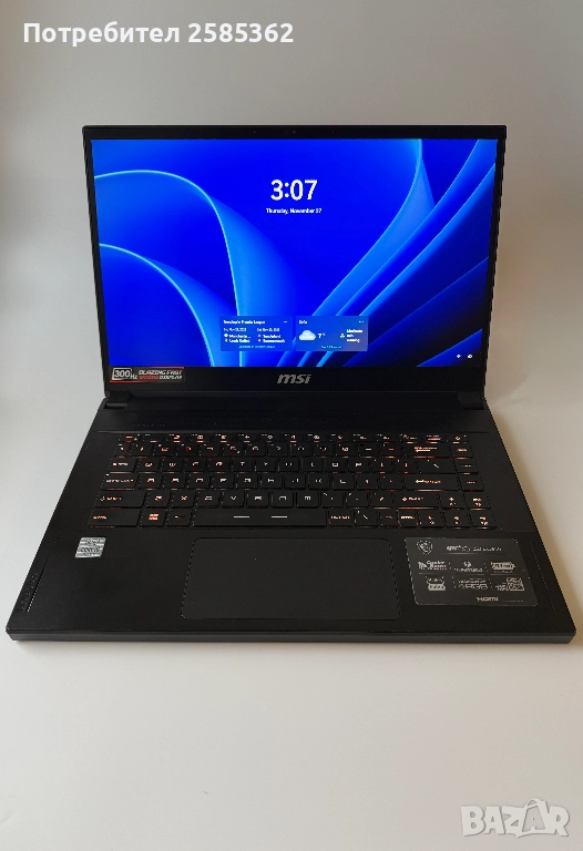 Геймърски лаптоп MSI Stealth GS66 RTX2080 Super, снимка 1