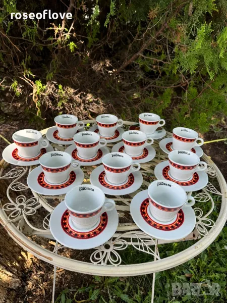 Лаваца Паулиста / Lavazza Paulista италиански порцеланови чаши за дълго кафе или капучино, снимка 1