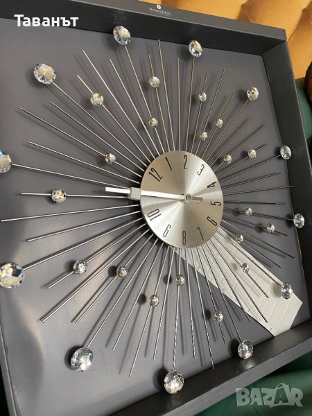 Стенен часовник с кристали /нов/, снимка 1