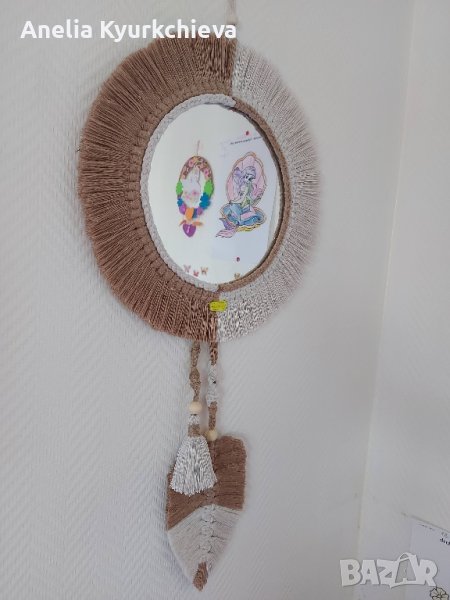 Огледало с листо, снимка 1