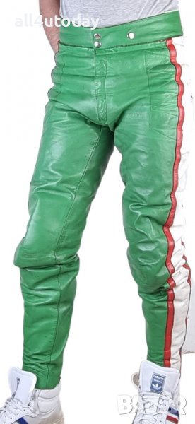 №3444 Мъжки кожен мото панталон, снимка 1