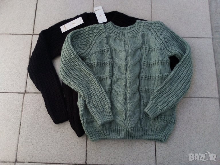 Дамски изчистен пуловер в 6 цвятя, снимка 1