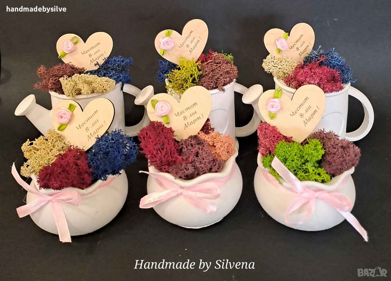 кашпа със скандинавски мъх, снимка 1