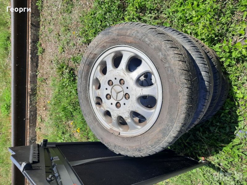 ляти джанти с зимни гуми мерцедес А160, снимка 1