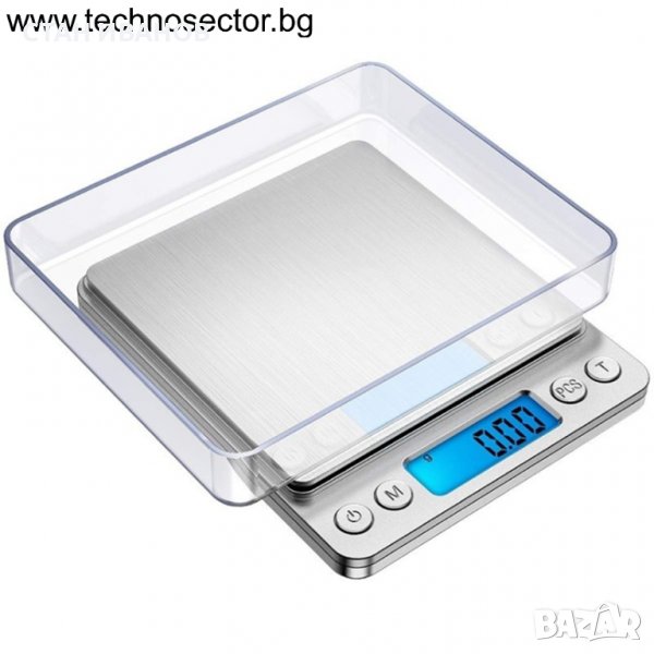 Бижутерска електронна везна, LCD екран, 500г, точност до 0.01г., снимка 1