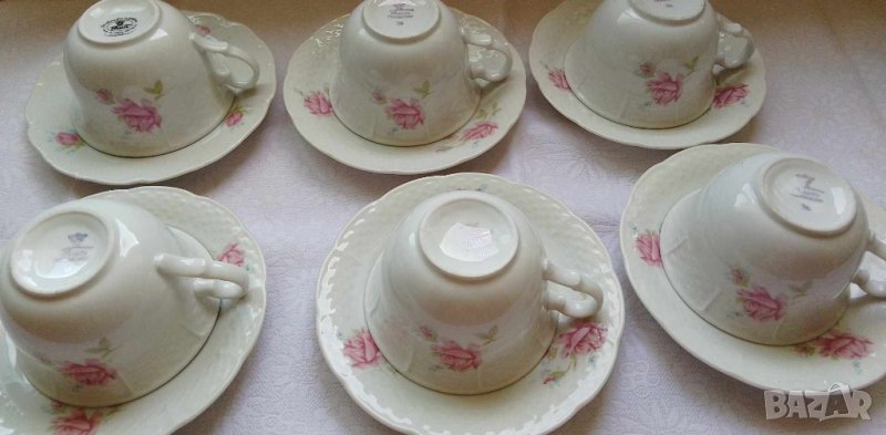 Порцеланов сет за чай Thun фабрика "Klosterle" - Чехословакия, снимка 1