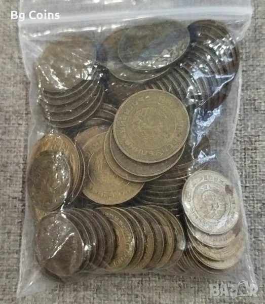 Лот 1 и 2 стотинки 1989 100 бр , снимка 1