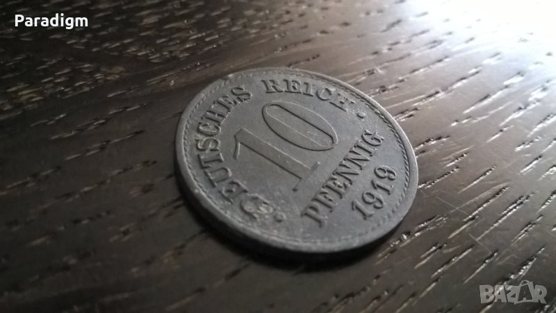 Райх монета - Германия - 10 пфенига | 1919г., снимка 1
