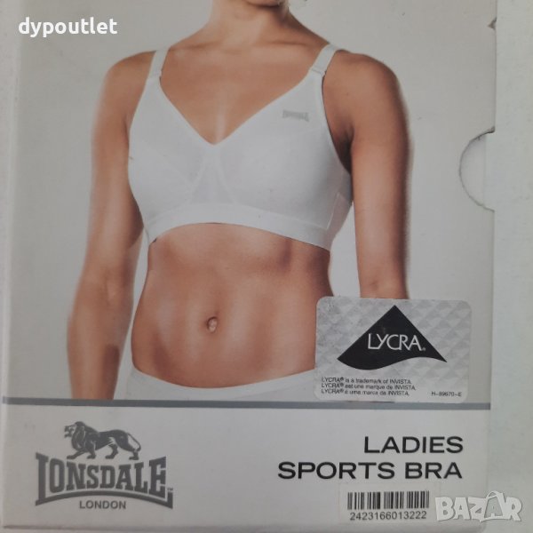 lonsdale - Дамски спортен сутиен Sports Bra, Бял, размер - 32 C . , снимка 1