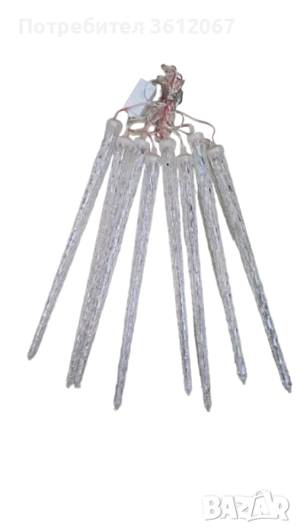 Коледна светеща украса тип падащ сняг, снимка 1