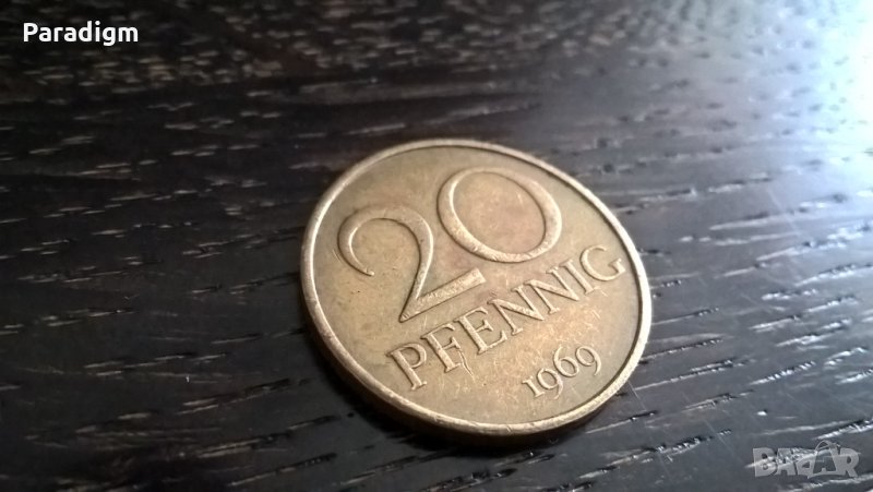 Монета - Германия - 20 пфенига | 1969г., снимка 1