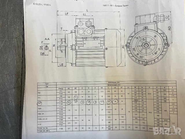 Трифазен ел.двигател Елпром Троян 0.55Kw, снимка 5 - Други машини и части - 44028951