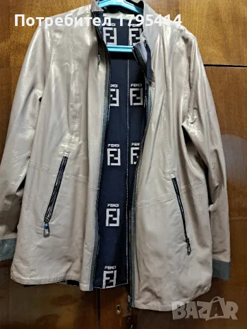 Дамско кожено яке, снимка 2 - Якета - 47509200