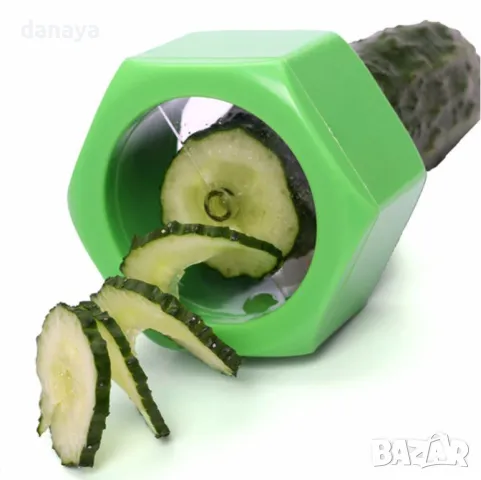 616 Ренде острилка за краставица резачка прибор за спирали декориране на салати, снимка 9 - Аксесоари за кухня - 48136586