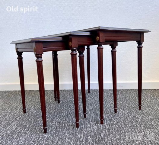 Френски помощни масички – стил Ампир, снимка 4 - Антикварни и старинни предмети - 37725079