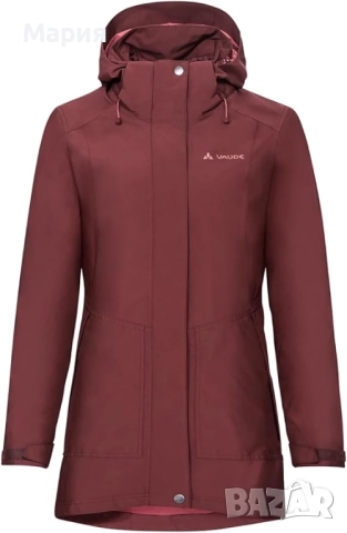 дамско зимно дебело яке от две части, VAUDE, цвят чери, размер 3XL/48