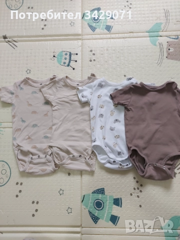 Лот бодита къс ръкав и потник размер 80, снимка 3 - Бодита за бебе - 51919527