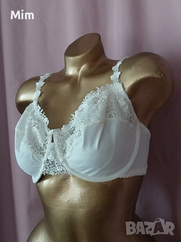 Nuance100 C Бял дантелен сутиен , снимка 6 - Бельо - 53240447