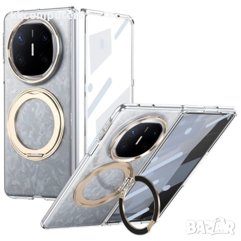 Huawei Mate X6 Удароустойчив Калъф с Магнитна Стойка и Скрийн Протектор – Черен, Сребрист, Златист, снимка 6 - Калъфи, кейсове - 51955074