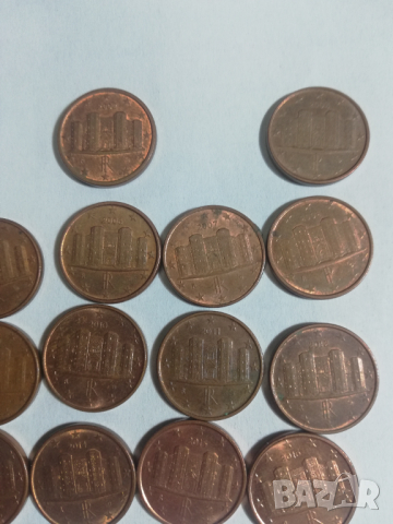 лот от 15 монети 1 евроцент Италия, снимка 4 - Нумизматика и бонистика - 44862161