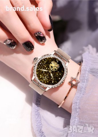 Дамски смарт часовник с камъчета, снимка 17 - Смарт часовници - 43198364