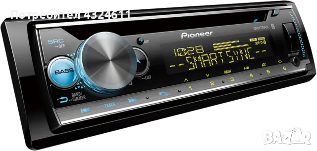 Автомобилен CD плеър Pioneer DEH-S5200BT, Bluetooth и Pioneer Smart Sync функция, Android и iOS