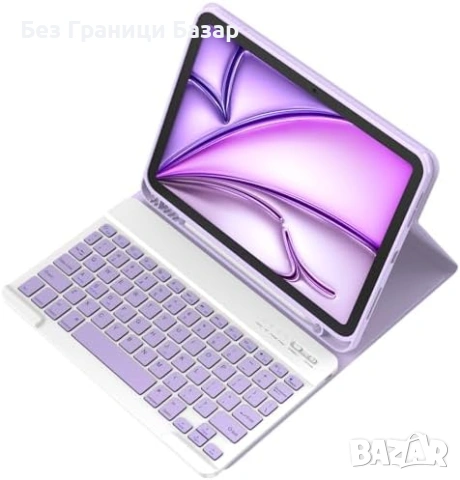 Нов Калъф с Bluetooth клавиатура за таблет iPad Air 11 M3/M2, Pro 11